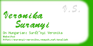 veronika suranyi business card